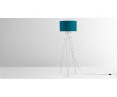 Erin Tripod-Stehlampe, Grau und Blaugruen