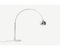 Bow Bogenlampe, Chrom und Marmor