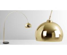 Bow Bogenlampe, Messing und Marmor