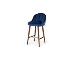Margot Barstuhl, Samt in Cyanblau