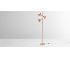 Ogilvy Stehlampe, Rosa und Antik-Messing