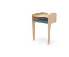 Sway Nachttisch, Esche und Blaugruen