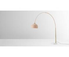 Bow grosse Bogenlampe, Rosa und Messing
