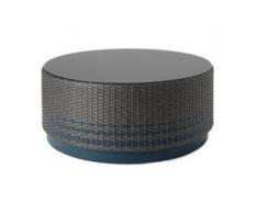 Bulao Loungetisch, Rattan und Glas