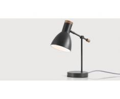Cohen Nachttischlampe, Tiefgrau und Eiche