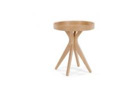 MADE Essentials Pieta runder Nachttisch, Esche