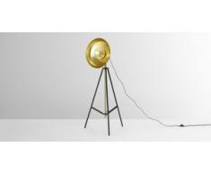 Brooklyn grosse Tripod-Stehlampe, Schwarz und Messing