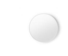 MADE Essentials Bex runder Spiegel (76 cm), Weiss