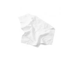 Faro 4 x Stoffservietten (45 x 45 cm) aus 100 % Leinen, Weiss