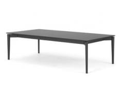 Tandil grosser Couchtisch, Grau und Glas