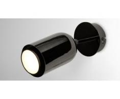 Korey LED-Wandleuchte, Nickel in Schwarz