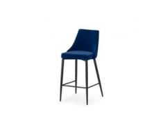 Julietta Barhocker, Samt in Cyanblau
