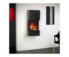 muenkel design wall flip Elektrokamin Opti-myst heat: schwarz-grau - Mit Heizung