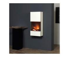 muenkel design wall flip Elektrokamin Opti-myst heat: weiß - Mit Heizung