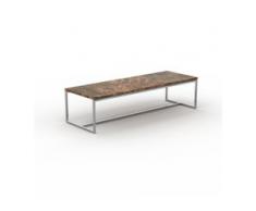Beistelltisch Marmor, Brauner Emperador - Eleganter Nachttisch: Hochwertige Materialien, einzigartiges Design - 121 x 31 x...