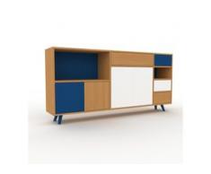 Kommode Eiche - Lowboard: Schubladen in Eiche & Türen in Weiß - Hochwertige Materialien - 190 x 91 x 35 cm, konfigurierbar