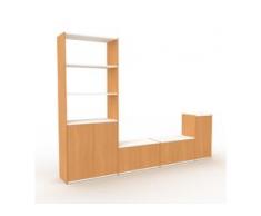 TV-Schrank Buche - Moderner Fernsehschrank: Türen in Buche - 265 x 195 x 35 cm, konfigurierbar