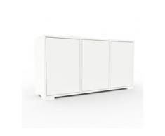 Kommode Weiß - Design-Lowboard: Türen in Weiß - Hochwertige Materialien - 118 x 62 x 35 cm, Selbst zusammenstellen
