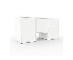 TV-Schrank Weiß - Fernsehschrank: Schubladen in Weiß & Türen in Weiß - 118 x 61 x 47 cm, konfigurierbar