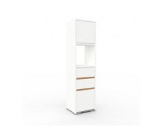 Aktenschrank Weiß - Büroschrank: Schubladen in Weiß & Türen in Weiß - Hochwertige Materialien - 41 x 158 x 35 cm, Modular