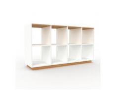Schallplattenregal Weiß - Modernes Regal für Schallplatten: Hochwertige Qualität, einzigartiges Design - 156 x 85 x 47 cm,...