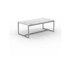 Beistelltisch Marmor, Weißer Carrara - Eleganter Nachttisch: Hochwertige Materialien, einzigartiges Design - 81 x 31 x 42...