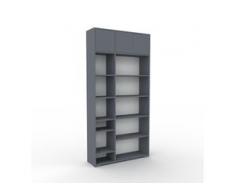 Aktenregal Anthrazit - Flexibles Büroregal: Türen in Anthrazit - Hochwertige Materialien - 116 x 235 x 35 cm, konfigurierbar