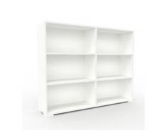 Aktenregal Weiß - Flexibles Büroregal: Hochwertige Qualität, einzigartiges Design - 152 x 120 x 35 cm, konfigurierbar