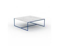 Beistelltisch Marmor, Weißer Carrara - Eleganter Nachttisch: Hochwertige Materialien, einzigartiges Design - 121 x 46 x 121...