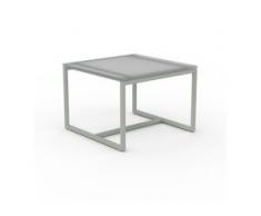 Beistelltisch Kristallglas satiniert - Eleganter Nachttisch: Hochwertige Materialien, einzigartiges Design - 42 x 31 x 42...