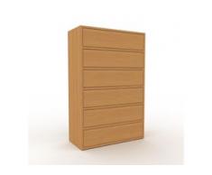 Kommode Eiche - Design-Lowboard: Schubladen in Eiche - Hochwertige Materialien - 77 x 118 x 35 cm, Selbst zusammenstellen