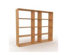 Holzregal Eiche, Holz - Skandinavisches Regal aus Holz: Hochwertige Qualität, einzigartiges Design - 190 x 157 x 35 cm,...