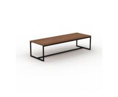 Beistelltisch Nussbaum - Eleganter Nachttisch: Hochwertige Materialien, einzigartiges Design - 121 x 31 x 42 cm, Komplett...