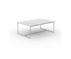 Beistelltisch Marmor, Weißer Carrara - Eleganter Nachttisch: Hochwertige Materialien, einzigartiges Design - 121 x 46 x 81...