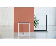 Beistelltisch Rauchglas klar - Eleganter Nachttisch: Hochwertige Materialien, einzigartiges Design - 42 x 46 x 42 cm,...
