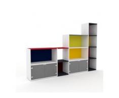 Highboard Kristallglas satiniert - Elegantes Highboard: Türen in Kristallglas satiniert - Hochwertige Materialien - 229 x...