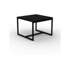 Beistelltisch Schwarz - Eleganter Nachttisch: Hochwertige Materialien, einzigartiges Design - 42 x 31 x 42 cm, Komplett...