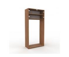 Vitrine Kristallglas klar - Moderne Glasvitrine: Türen in Kristallglas klar - Hochwertige Materialien - 77 x 158 x 35 cm,...