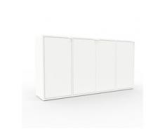 Kommode Weiß - Design-Lowboard: Türen in Weiß - Hochwertige Materialien - 154 x 80 x 35 cm, Selbst zusammenstellen