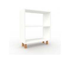 Bücherregal Weiß - Modernes Regal für Bücher: Hochwertige Qualität, einzigartiges Design - 77 x 91 x 35 cm, Individuell...