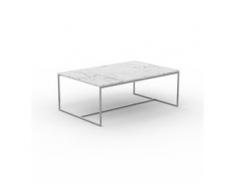 Beistelltisch Marmor, Weißer Carrara - Eleganter Nachttisch: Hochwertige Materialien, einzigartiges Design - 121 x 46 x 81...