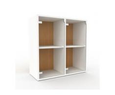 Vitrine Kristallglas klar - Moderne Glasvitrine: Türen in Kristallglas klar - Hochwertige Materialien - 79 x 80 x 35 cm,...