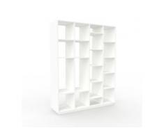 Aktenregal Weiß - Flexibles Büroregal: Hochwertige Qualität, einzigartiges Design - 156 x 200 x 47 cm, konfigurierbar
