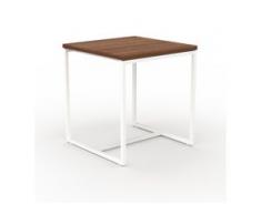 Beistelltisch Nussbaum - Eleganter Nachttisch: Hochwertige Materialien, einzigartiges Design - 42 x 46 x 42 cm, Komplett...