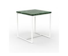 Beistelltisch Marmor, Grüner Guatemala - Eleganter Nachttisch: Hochwertige Materialien, einzigartiges Design - 42 x 46 x 42...