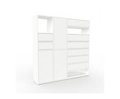 Highboard Weiß - Highboard: Schubladen in Weiß & Türen in Weiß - Hochwertige Materialien - 154 x 157 x 35 cm, Selbst designen