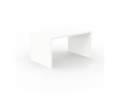 Schreibtisch Massivholz Weiß - Moderner Massivholz-Schreibtisch: Einzigartiges Design - 140 x 75 x 90 cm, konfigurierbar