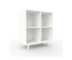 Aktenregal Weiß - Flexibles Büroregal: Hochwertige Qualität, einzigartiges Design - 79 x 91 x 47 cm, konfigurierbar