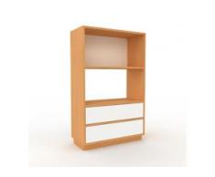 Highboard Buche - Elegantes Highboard: Schubladen in Weiß - Hochwertige Materialien - 77 x 124 x 35 cm, Selbst designen