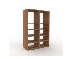 Bücherregal Nussbaum, Holz - Modernes Regal für Bücher: Hochwertige Qualität, einzigartiges Design - 79 x 118 x 35 cm,...